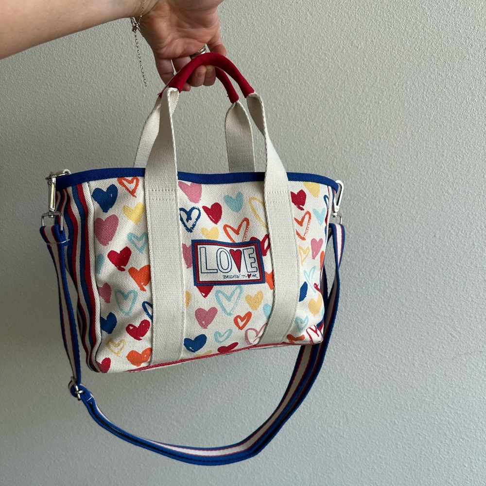 Colorful Heart Pattern Brighton Tote Bag